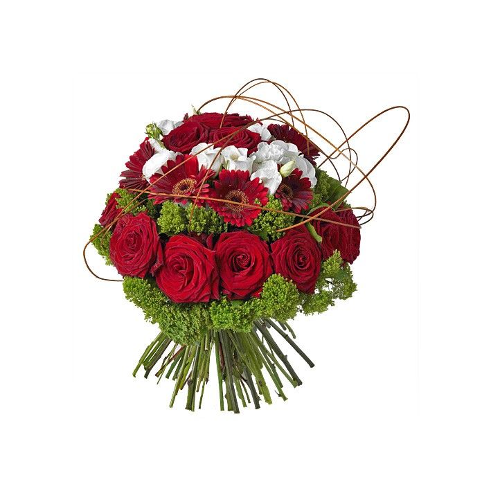 BOUQUET ROND LUXE ROUGE