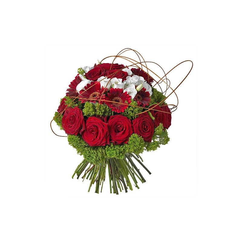 BOUQUET ROND LUXE ROUGE