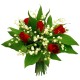 BOUQUET MUGUET ROUGE HIBISCUS FLEURS