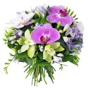 BOUQUET ROND ORCHIDEE NEPTUNE