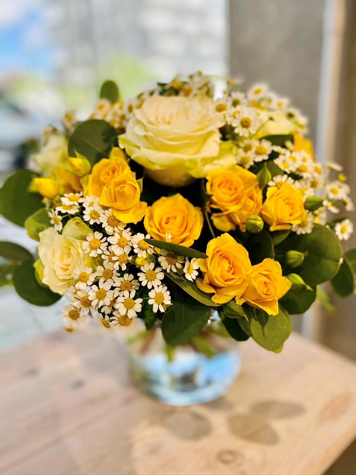 BOUQUET ROND SOLEIL